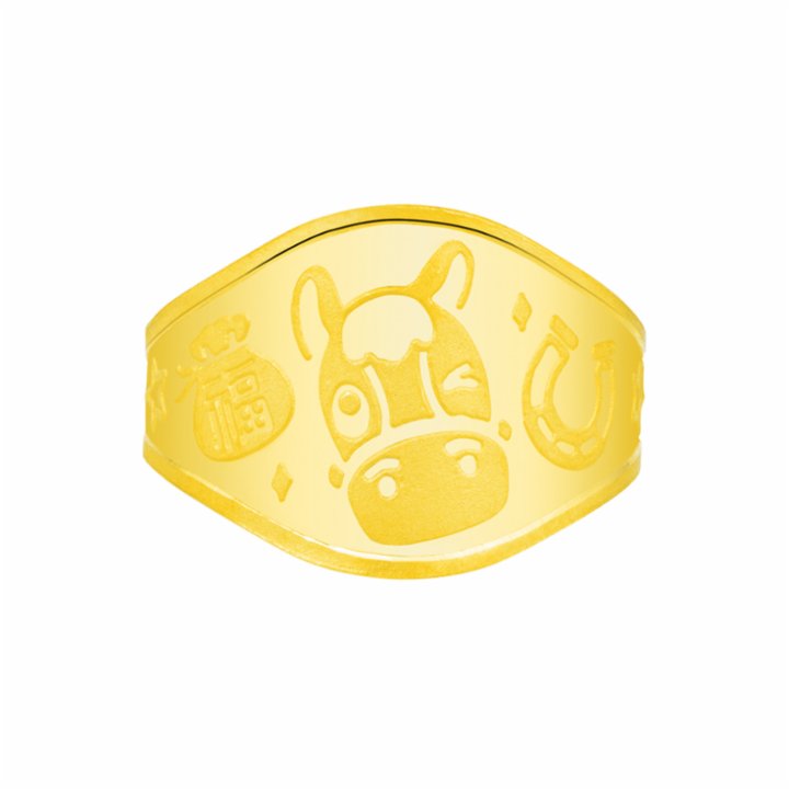 순금 말 돌반지 1g